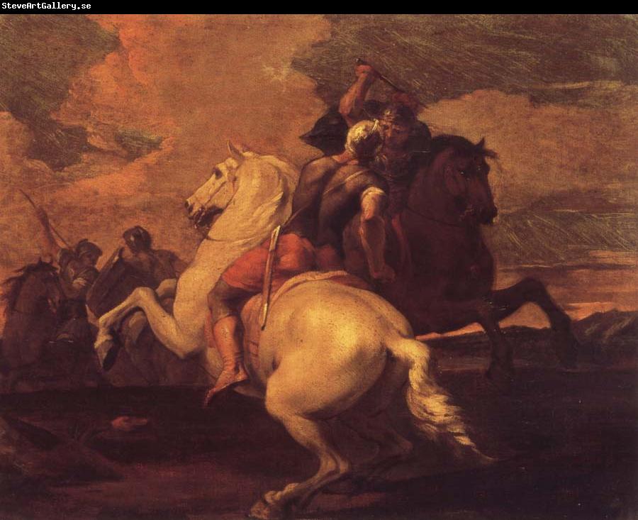 Francesco Simonini Two battle ends horseman